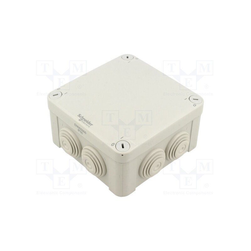 1 pcs x SCHNEIDER ELECTRIC - ENN05005 - Enclosure: junction box, X: 125mm, Y: 125mm, Z: 61mm, wall mount