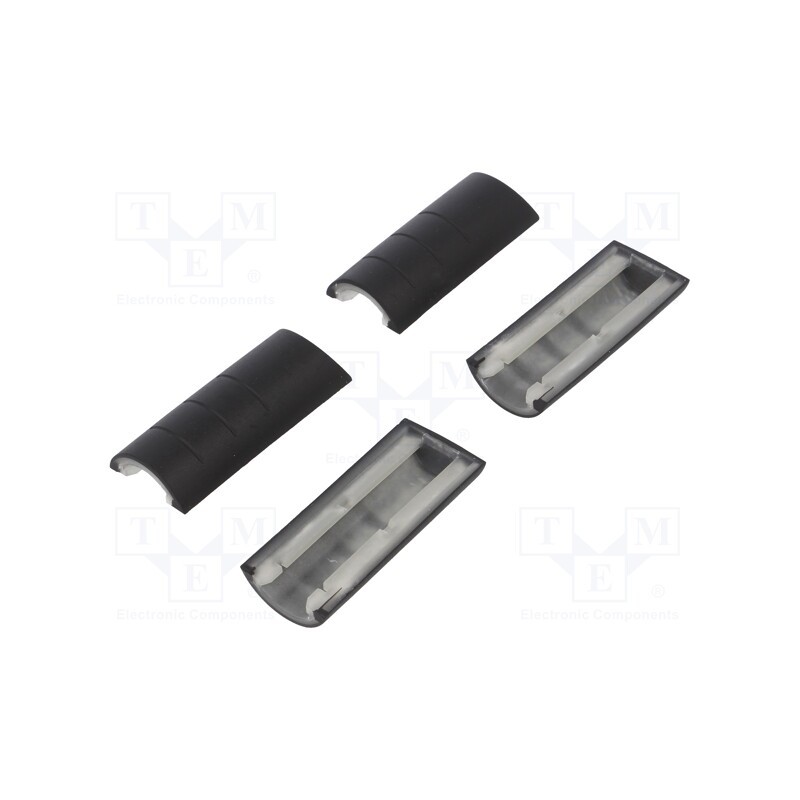 1 set x RETEX - P33133625 -AS - Rubber corner, Series: 33, black, 4pcs.