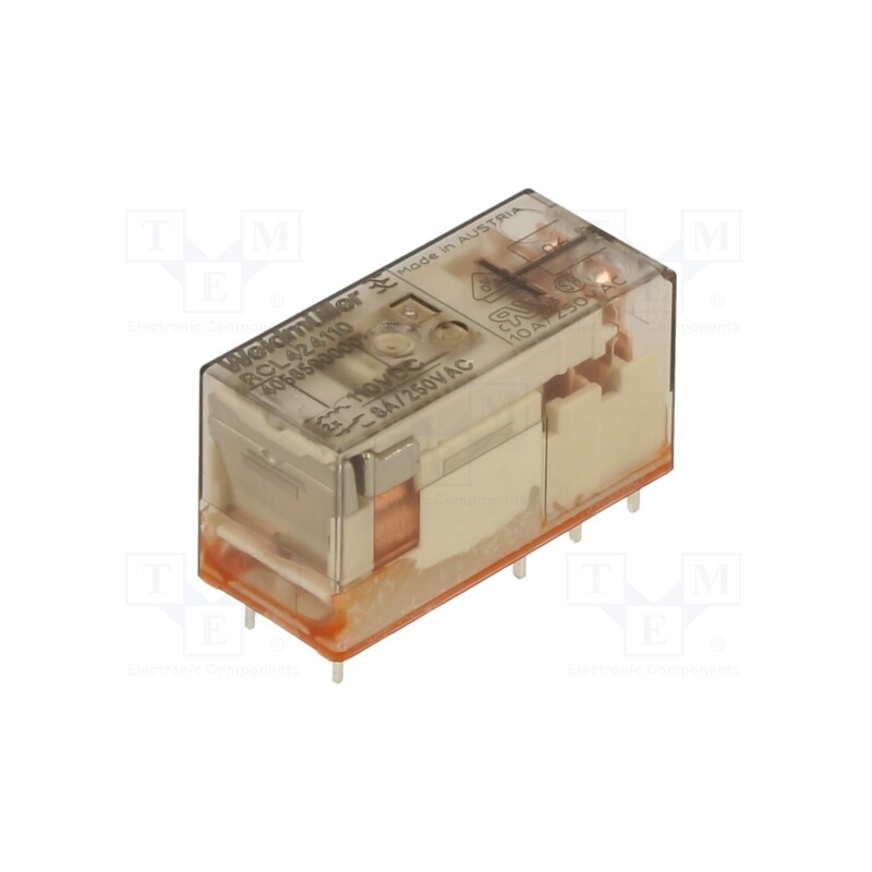 1 pcs x WEIDMu00dcLLER - 4058590000 - Relay: electromagnetic, DPDT, Ucoil: 110VDC, 8A, max.250VAC, 28.8kΩ