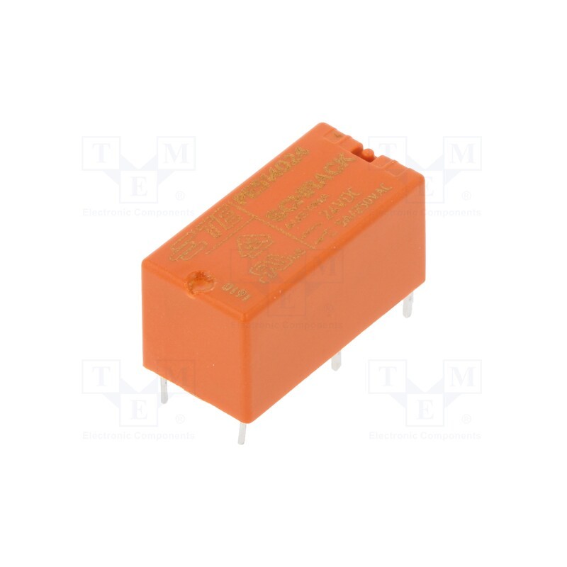 1 pcs x TE Connectivity - 2-1393219-2 - Relay: electromagnetic, SPDT, Ucoil: 24VDC, Icontacts max: 5A, PCB