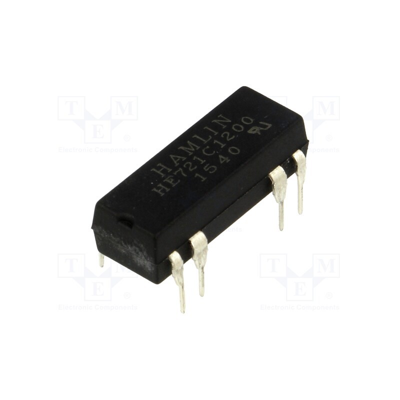 1 pcs x LITTELFUSE - HE721C1200 - Relay: reed switch, SPDT, Ucoil: 12VDC, max.175VDC, Rcoil: 500Ω