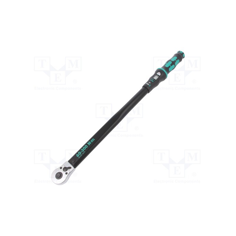 1 pcs x WERA - 5075623001 - Wrench, torque, 595mm, 60÷300Nm, Mounting: 1/2'