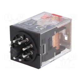 1 pcs x OMRON - MKS2PI AC24 - Relay: electromagnetic, DPDT, Ucoil: 24VAC, Icontacts max: 10A