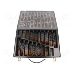 1 set x ALPEN-MAYKESTAG - 810170100 - Drill set, for metal, high speed steel stal szybkotnąca HSS