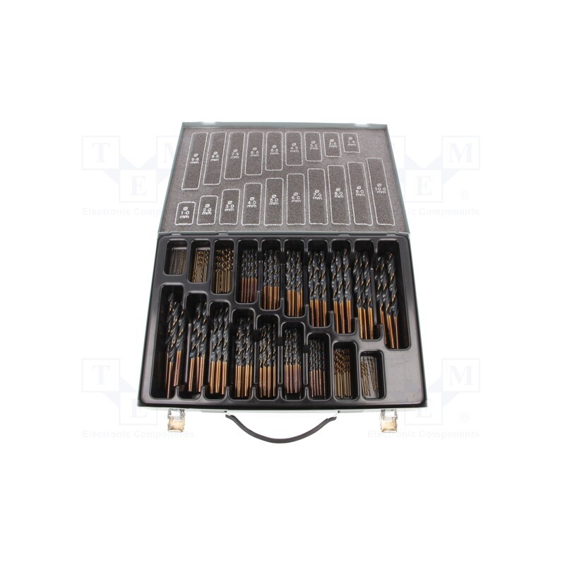 1 set x ALPEN-MAYKESTAG - 810170100 - Drill set, for metal, high speed steel stal szybkotnąca HSS