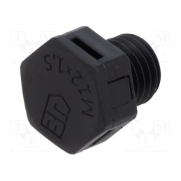 1 pcs x FIBOX - GVPPA M12L 9005 - Pressure compensation device, IP68, Thread: M12, Body: black, 10mm
