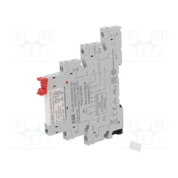1 pcs x ABB - 1SVR405541R3120 - Relay: interface, SPDT, Ucoil: 24VAC,24VDC, for DIN rail mounting