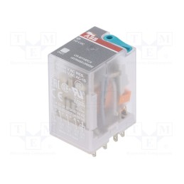 1 pcs x ABB - 1SVR405613R8000 - Relay: electromagnetic, 4PDT, Ucoil: 110VDC, Icontacts max: 6A