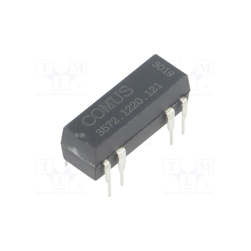 1 pcs x COMUS - 3572.1220.121 - Relay: reed switch, DPST-NO, Ucoil: 12VDC, 500mA, max.150VDC, 10W