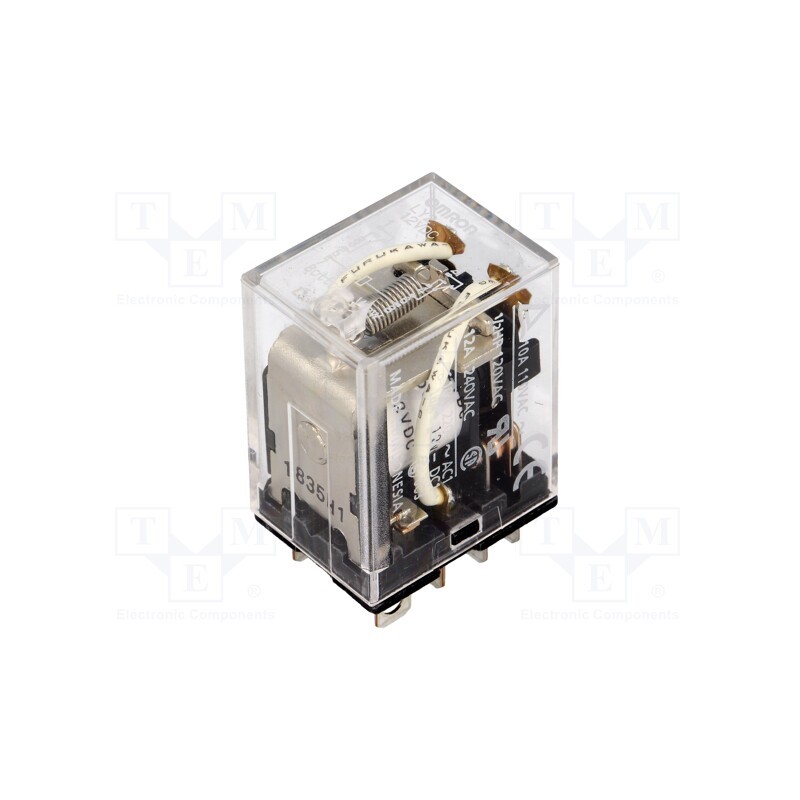 1 pcs x OMRON - LY2 12VDC - Relay: electromagnetic, DPDT, Ucoil: 12VDC, Icontacts max: 10A