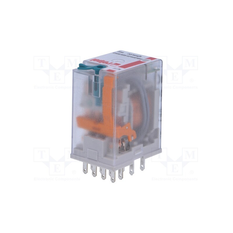 1 pcs x RELPOL - R4N-2014-23-1024-WTLD - Relay: electromagnetic, 4PDT, Ucoil: 24VDC, Icontacts max: 6A, 0.9W