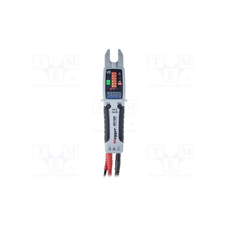 1 pcs x MEGGER - 1013-099 - Tester: electrical, LCD,LED, 4 digit (9999), VAC: 6÷999.9V, IP65