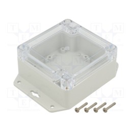 1 pcs x KRADEX - ZP90.90.60UJPH TM ABS-PC - Enclosure: multipurpose, X: 90mm, Y: 90mm, Z: 60mm, ZP, ABS, gasket