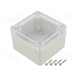 1 pcs x KRADEX - ZP90.90.60JPH TM ABS-PC - Enclosure: multipurpose, X: 90mm, Y: 90mm, Z: 60mm, ZP, ABS, gasket