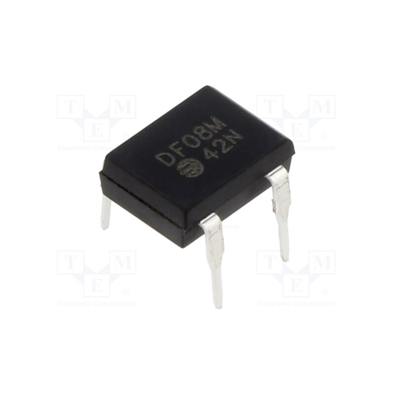 3 pcs x FAGOR - DF08M TU - Bridge rectifier: single-phase, Urmax: 800V, If: 1A, Ifsm: 50A, DFM
