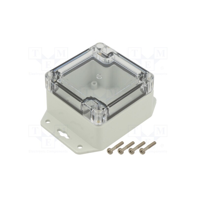 1 pcs x KRADEX - ZP75.75.45SUJP TM PC - Enclosure: multipurpose, X: 75mm, Y: 75mm, Z: 45mm, ZP, polycarbonate