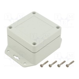 1 pcs x KRADEX - ZP75.75.45SUJ TM PC - Enclosure: multipurpose, X: 75mm, Y: 75mm, Z: 45mm, ZP, polycarbonate