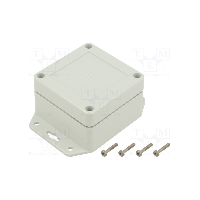 1 pcs x KRADEX - ZP75.75.45SUJ TM PC - Enclosure: multipurpose, X: 75mm, Y: 75mm, Z: 45mm, ZP, polycarbonate