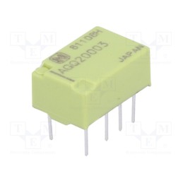 1 pcs x PANASONIC - AGQ20003 - Relay: electromagnetic, DPDT, Ucoil: 3VDC, Icontacts max: 2A, PCB