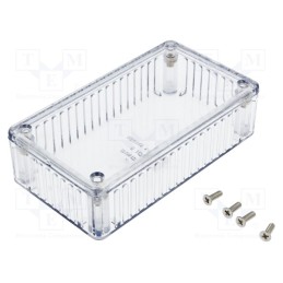 1 pcs x HAMMOND - 1591BTCL - Enclosure: multipurpose, X: 62mm, Y: 112mm, Z: 27mm, 1591, IP54