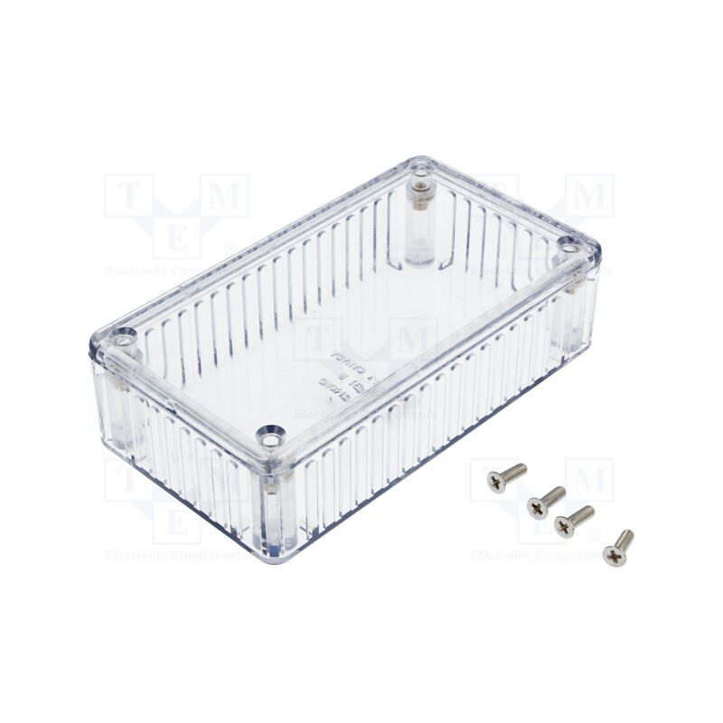 1 pcs x HAMMOND - 1591BTCL - Enclosure: multipurpose, X: 62mm, Y: 112mm, Z: 27mm, 1591, IP54