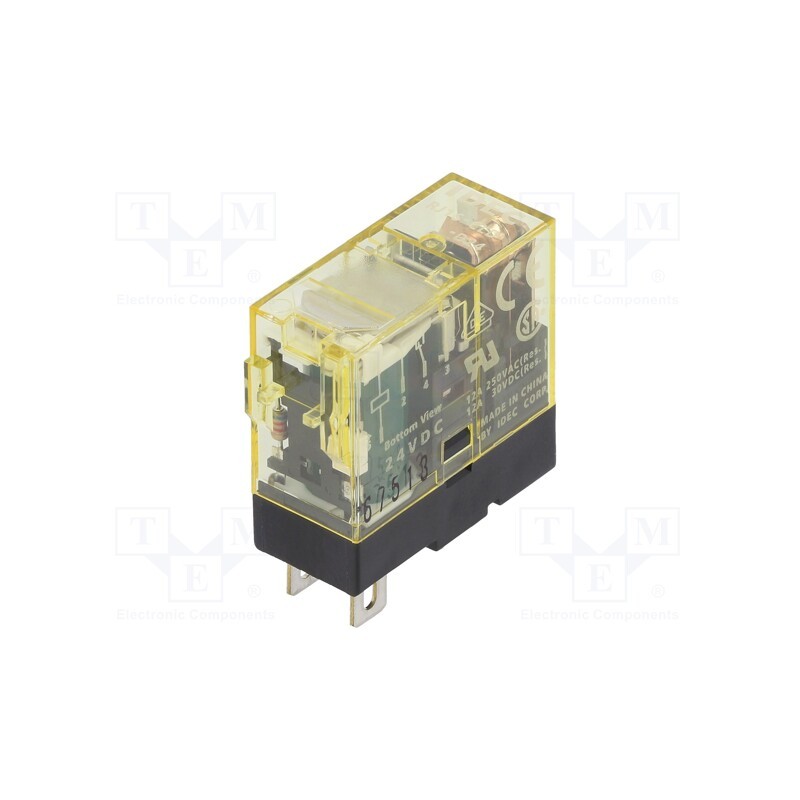 1 pcs x IDEC - RJ1S-CLD-D24 - Relay: electromagnetic, SPDT, Ucoil: 24VDC, Icontacts max: 12A