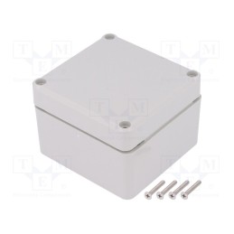 1 pcs x KRADEX - Z111JS-IP67 TM ABS - Enclosure: multipurpose, X: 80mm, Y: 82mm, Z: 55mm, ABS, grey, IP67