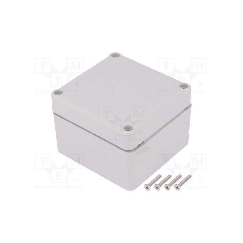 1 pcs x KRADEX - Z111JS-IP67 TM ABS - Enclosure: multipurpose, X: 80mm, Y: 82mm, Z: 55mm, ABS, grey, IP67