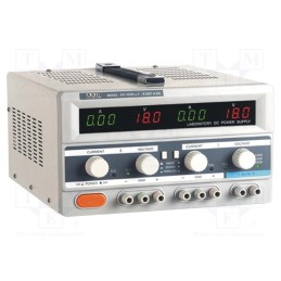 1 pcs x AXIOMET - AX-3005L-3 - Power supply: laboratory, linear,multi-channel, 0÷30VDC, 0÷5A