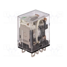 1 pcs x OMRON - LY2-I4N 24VDC - Relay: electromagnetic, DPDT, Ucoil: 24VDC, Icontacts max: 10A