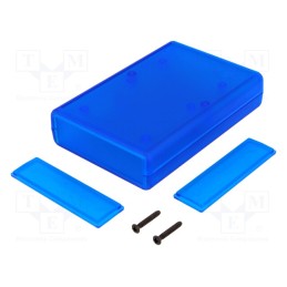 1 pcs x HAMMOND - 1593NTBU - Enclosure: with panel, 1593, X: 75mm, Y: 110mm, Z: 25mm, ABS