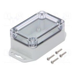 1 pcs x KRADEX - ZP90.60.40SUJP TM PC - Enclosure: multipurpose, X: 60mm, Y: 90mm, Z: 40mm, ZP, polycarbonate