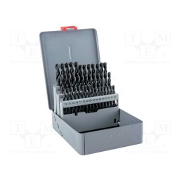 1 set x ALPEN-MAYKESTAG - 100361100 - Drill set, for metal, high speed steel stal szybkotnąca HSS