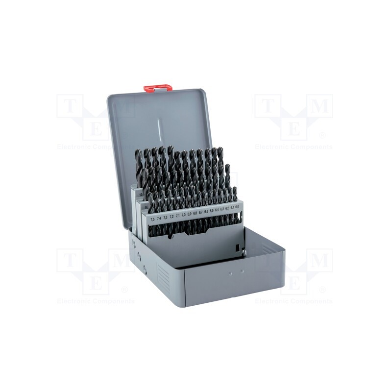 1 set x ALPEN-MAYKESTAG - 100361100 - Drill set, for metal, high speed steel stal szybkotnąca HSS