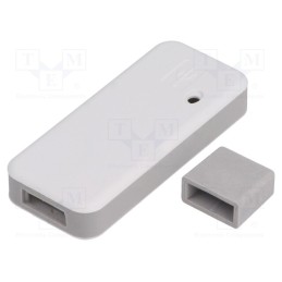 1 pcs x TEKO - TEK-USB.30 - Enclosure: for USB, X: 25mm, Y: 58mm, Z: 10mm, TEK-BERRY, light grey