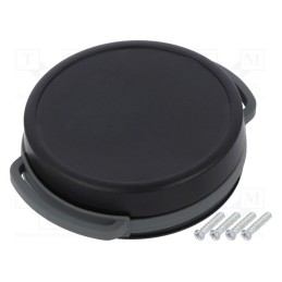1 pcs x TEKO - SUI-TEK2A.29 - Enclosure: multipurpose, Z: 13mm, black, with holder, Ø: 47mm