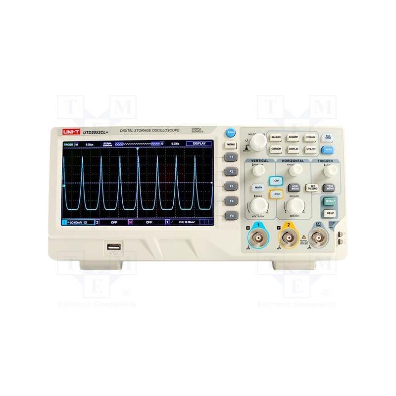 1 pcs x UNI-T - UTD2102CL+ - Oscilloscope: digital, Ch: 2, 100MHz, 500Msps, 64kpts, 2n÷50s/div