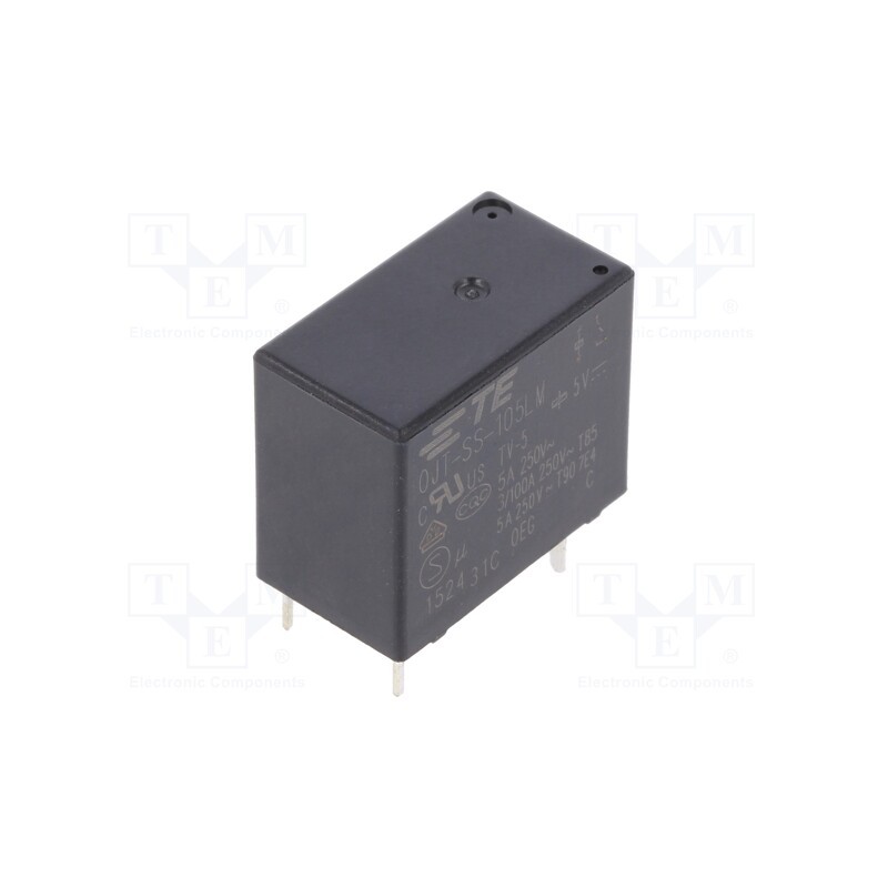 1 pcs x TE Connectivity - 1461492-2 - Relay: electromagnetic, SPST-NO, Ucoil: 5VDC, 5A, 5A/250VAC, PCB