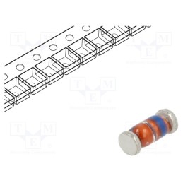 10 pcs x STMicroelectronics - TMMBAT46FILM - Diode: Schottky switching, SMD, 100V, 0.15A, MiniMELF,