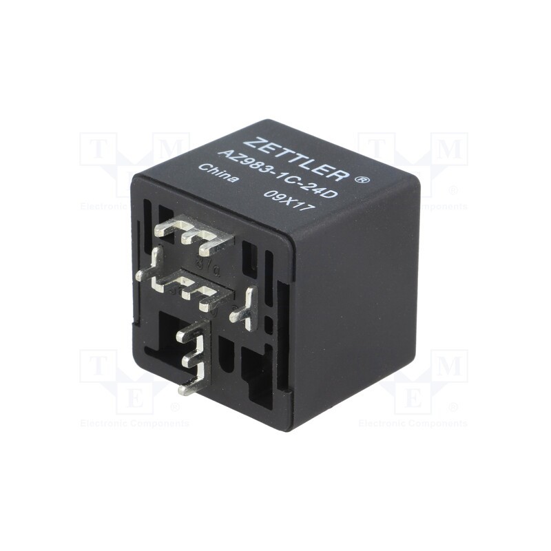 1 pcs x ZETTLER - AZ983-1C-24D - Relay: electromagnetic, SPDT, Ucoil: 24VDC, 60A, automotive, PCB
