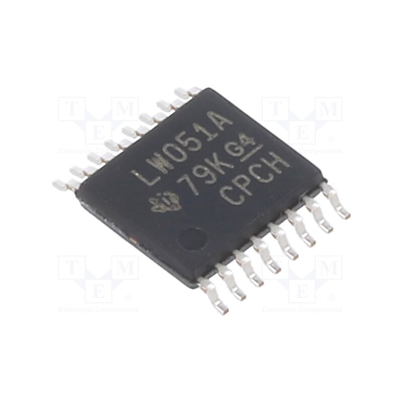 3 pcs x TEXAS INSTRUMENTS - SN74LV4051APW - IC: digital, demultiplexer,multiplexer, Ch: 8, SMD, TSSOP16, 74LV