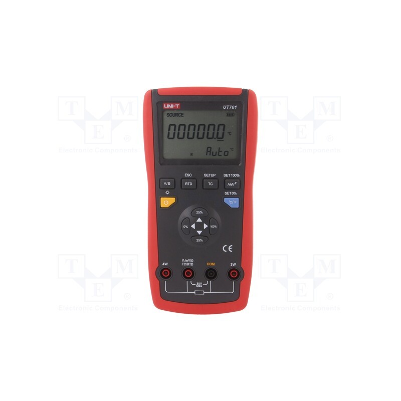 1 pcs x UNI-T - UT701 - Meter: calibrator, thermocouple, VDC: 1000mV, Unit: °C,°F