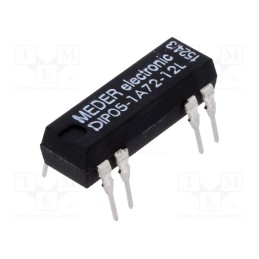 1 pcs x MEDER - DIP05-1A72-12L - Relay: reed switch, SPST-NO, Ucoil: 5VDC, 1A, max.200VDC, 50mW, PCB