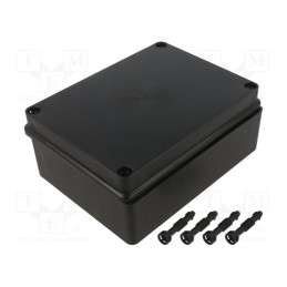 1 pcs x PAWBOL - S-BOX 416C - Enclosure: multipurpose, X: 140mm, Y: 190mm, Z: 70mm, black, IP65