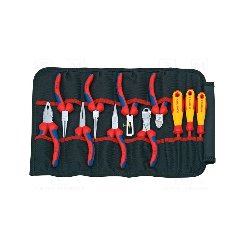 1 set x KNIPEX - 00 19 41 - Kit: for assembly work, 1kV, case, 11pcs.
