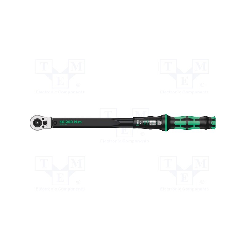 1 pcs x WERA - 5075626001 - Wrench, torque,adjustable, 510mm, 40÷200Nm, Mounting: 1/2'