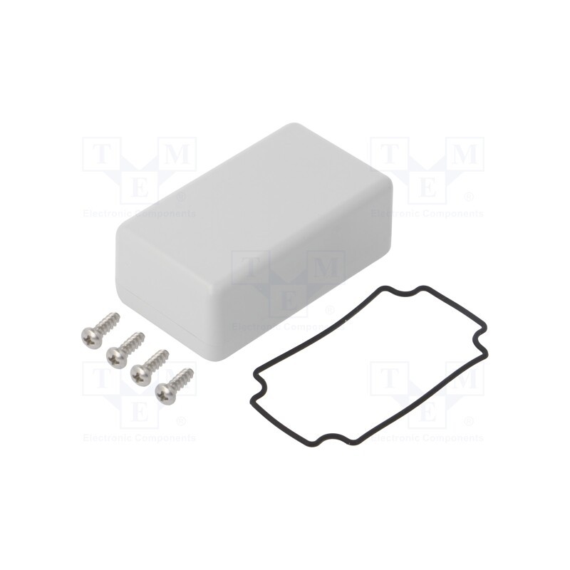 1 pcs x HAMMOND - 1551WHGY - Enclosure: multipurpose, X: 35mm, Y: 60mm, Z: 22mm, 1551W, light grey