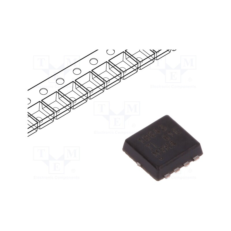 1 pcs x TEXAS INSTRUMENTS - CSD18543Q3AT - Transistor: N-MOSFET, unipolar, 60V, 35A, 66W, VSONP8, 3.3x3.3mm