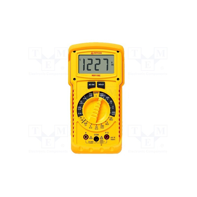 1 pcs x BEHA-AMPROBE - HD110C - Digital multimeter, LCD, 3,5 digit (1999), R range: 200÷20MΩ