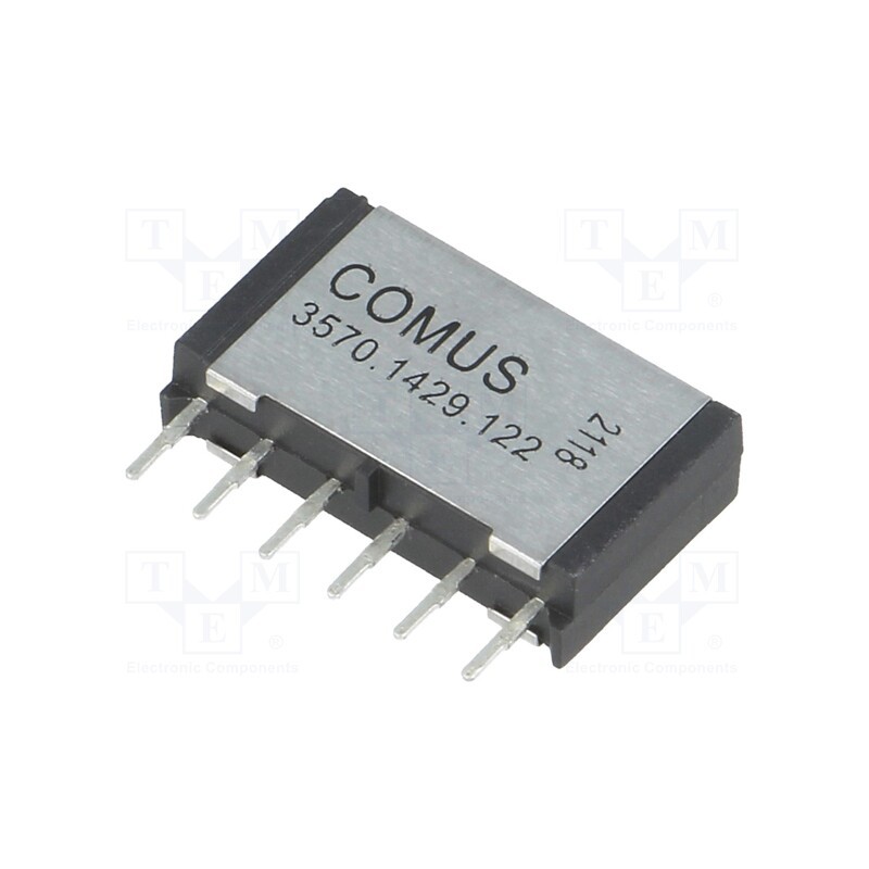 1 pcs x COMUS - 3570.1429.122 - Relay: reed switch, DPST-NO, Ucoil: 12VDC, 1A, max.200VDC, 15W, THT